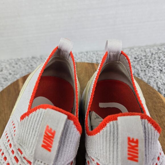 Nike React Phantom Run Flyknit 2 Vast Grey Orange Laceless Running Shoe Women 10 - Picture 12 of 13